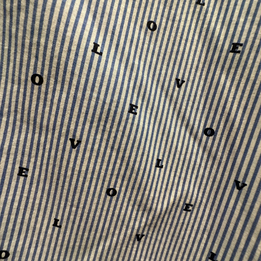 Striped Love Shirt, Size small